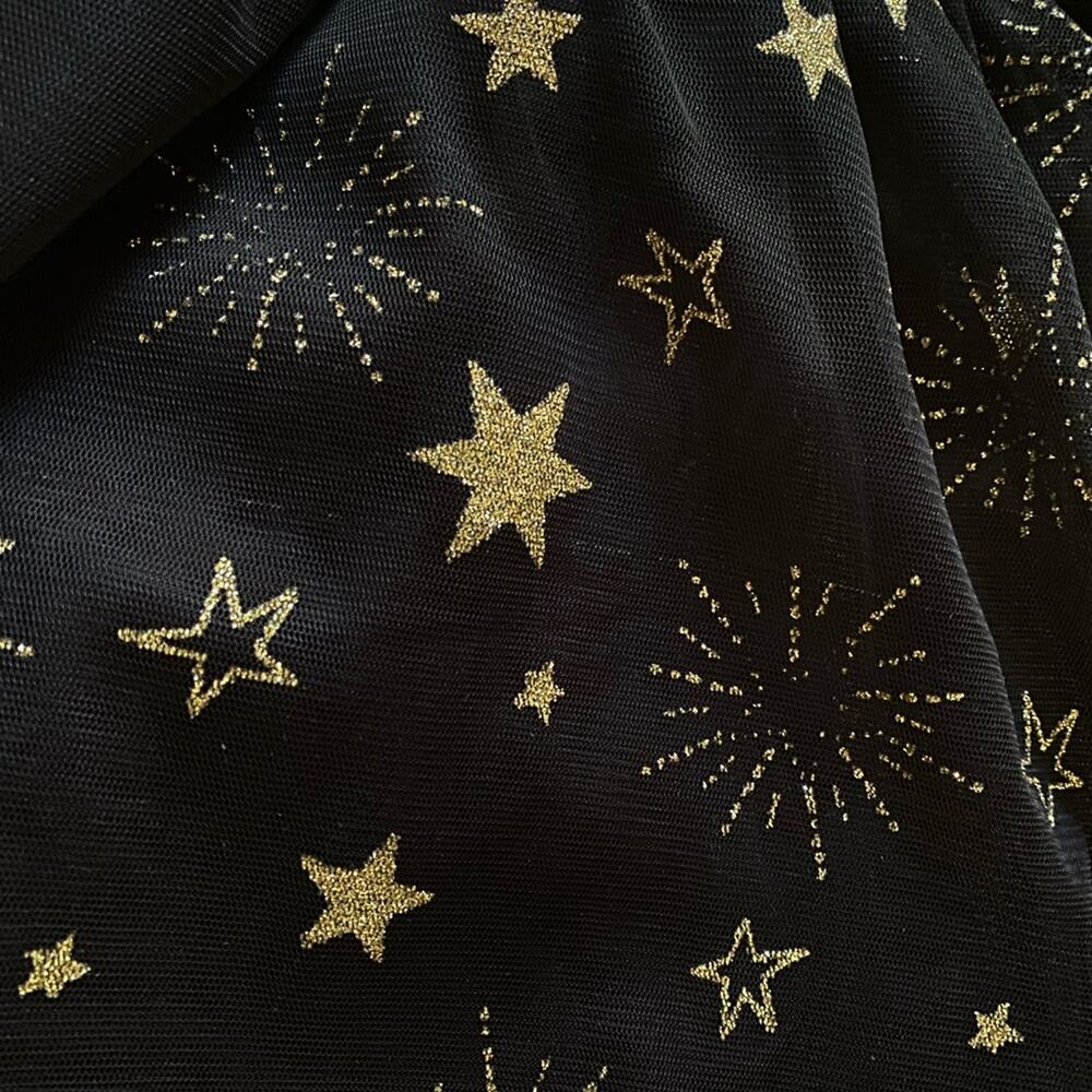 BCBGirls Black and Gold Star Dress 2T - Picture 4 of 4